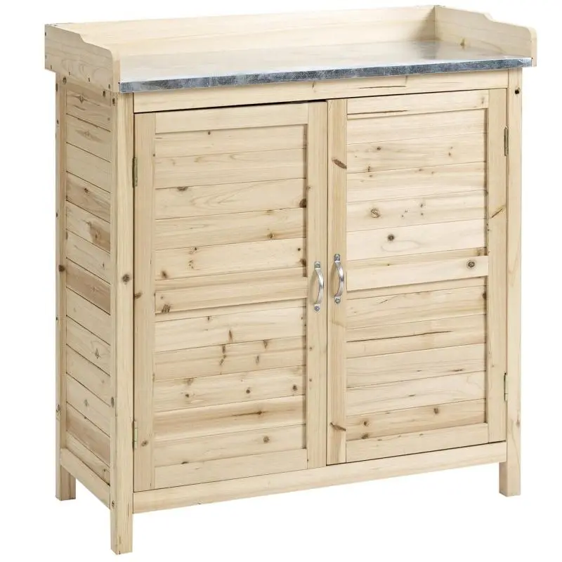 Garden Cabinet with 2 Shelves, 83 cm