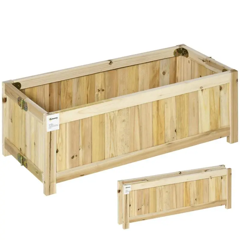 Foldable Raised Garden Bed, 70 x 30 x 25 cm