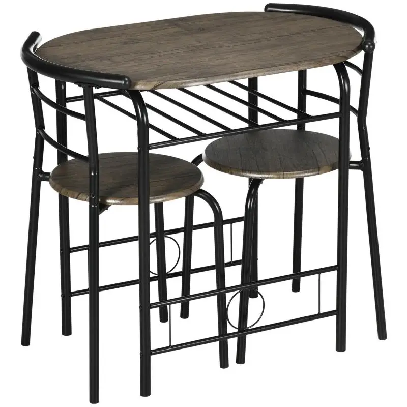 3-Piece Bistro Set with Storage