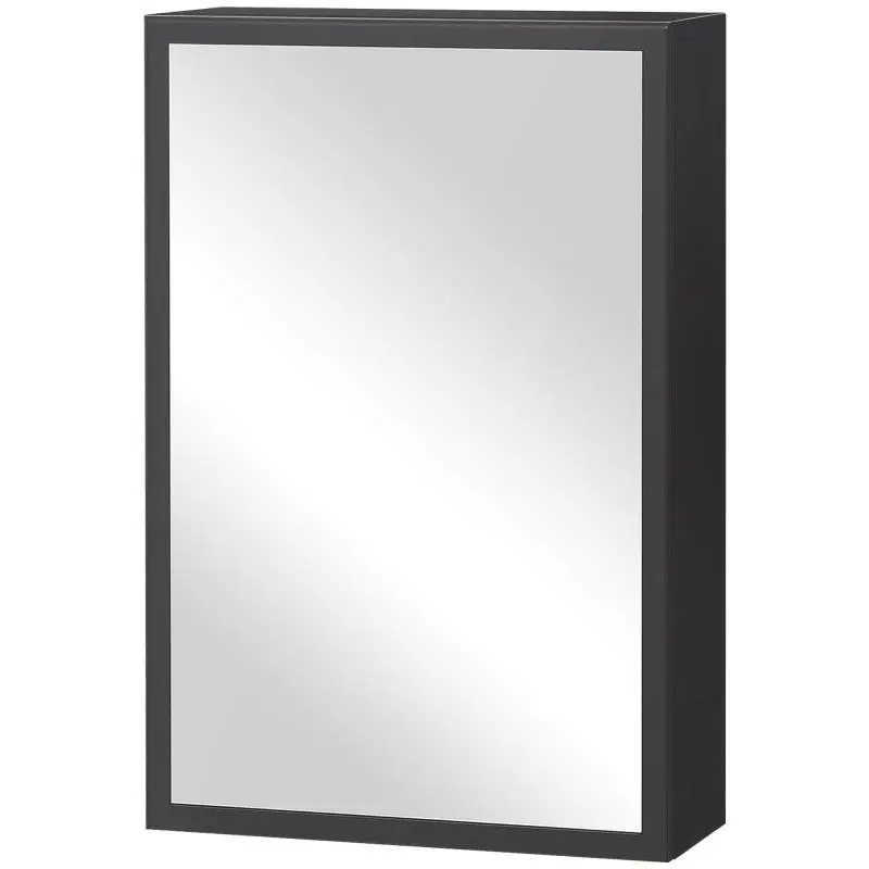 Mirror Bathroom Cabinet with 3 Shelves, 40 cm