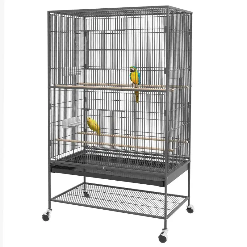 Birdcage with Perches and Removable Tray