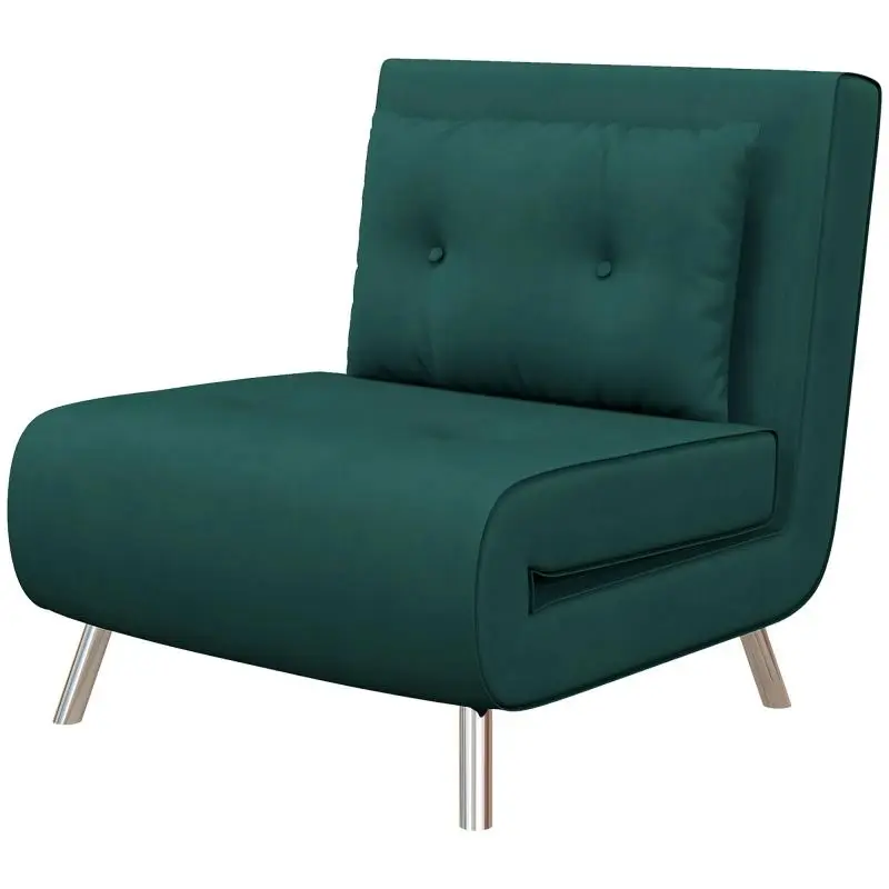 Convertible Recliner Chair with Button Tufting