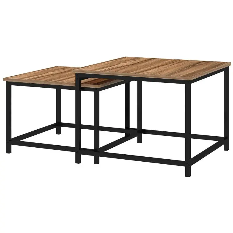 Nest of 2 Side Tables, 60 x 60 x 45 cm