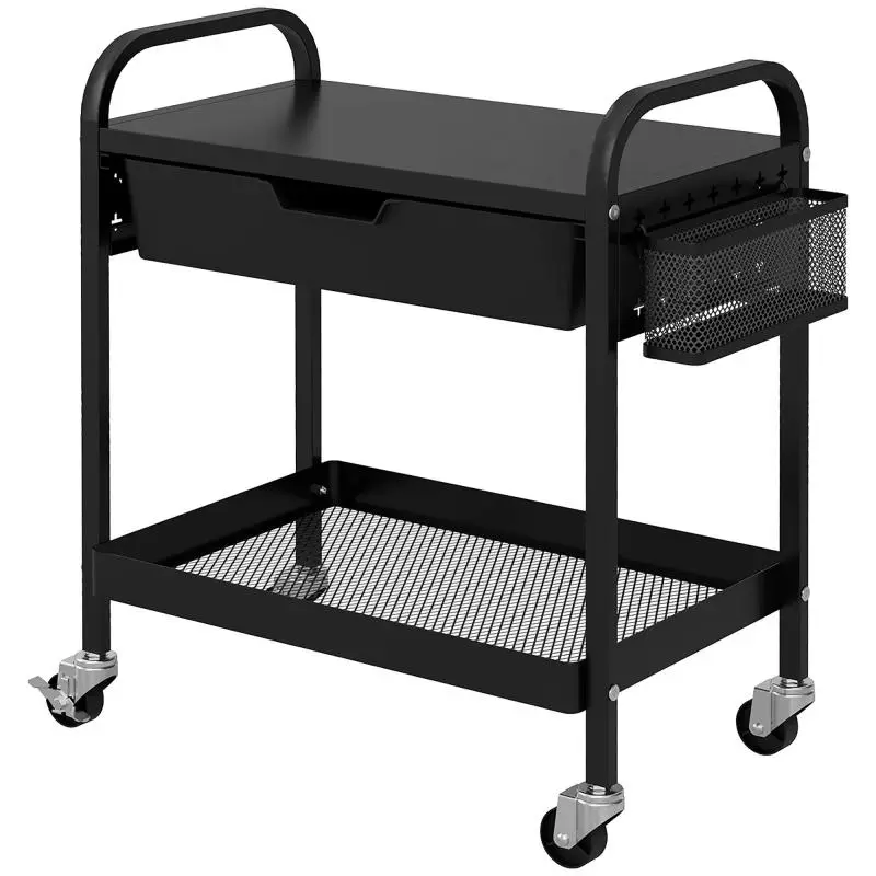 Kitchen Trolley with Drawer and Shelf