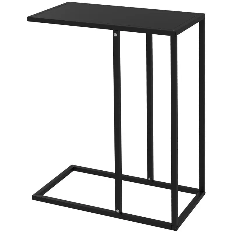 C-Shaped Side Table, Black