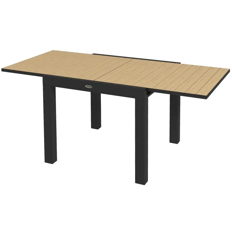 Extendable Garden Table, 162 cm, Yellow
