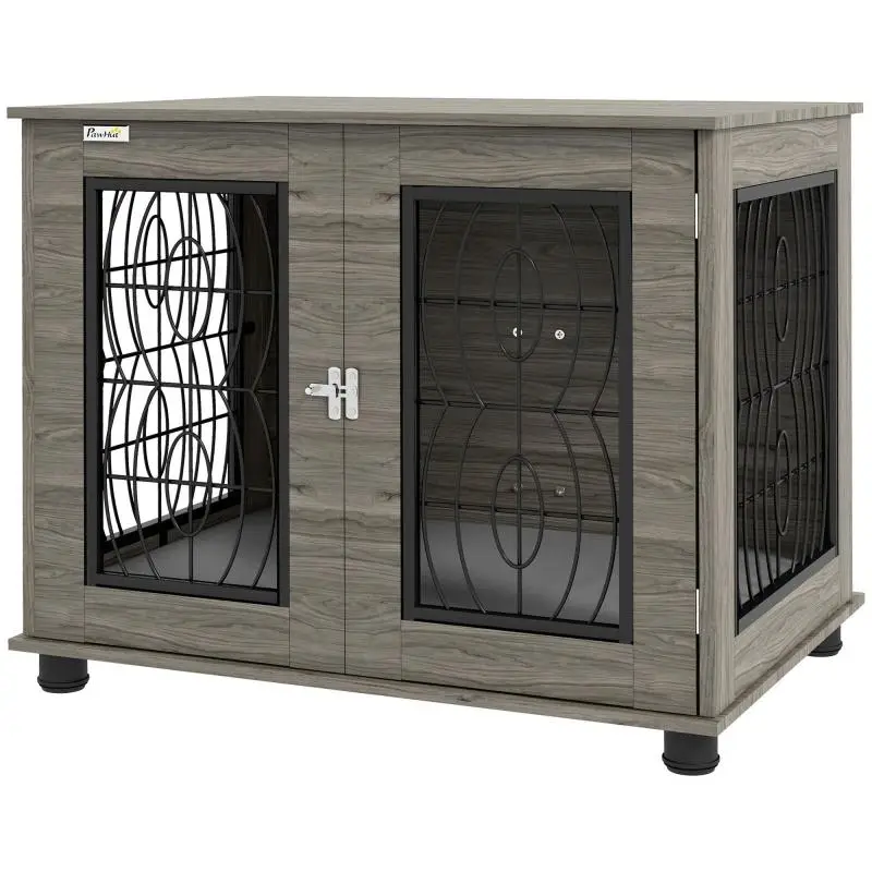 Dog Crate with Cushion, 80 × 56 × 63 cm