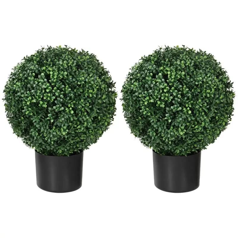 Artificial Boxwood Plant, Spherical, 52 cm