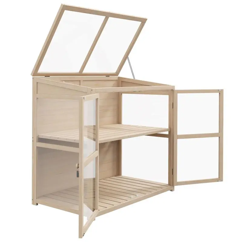 Cold Frame Raised Bed, 2 Tier, 103 x 61 cm