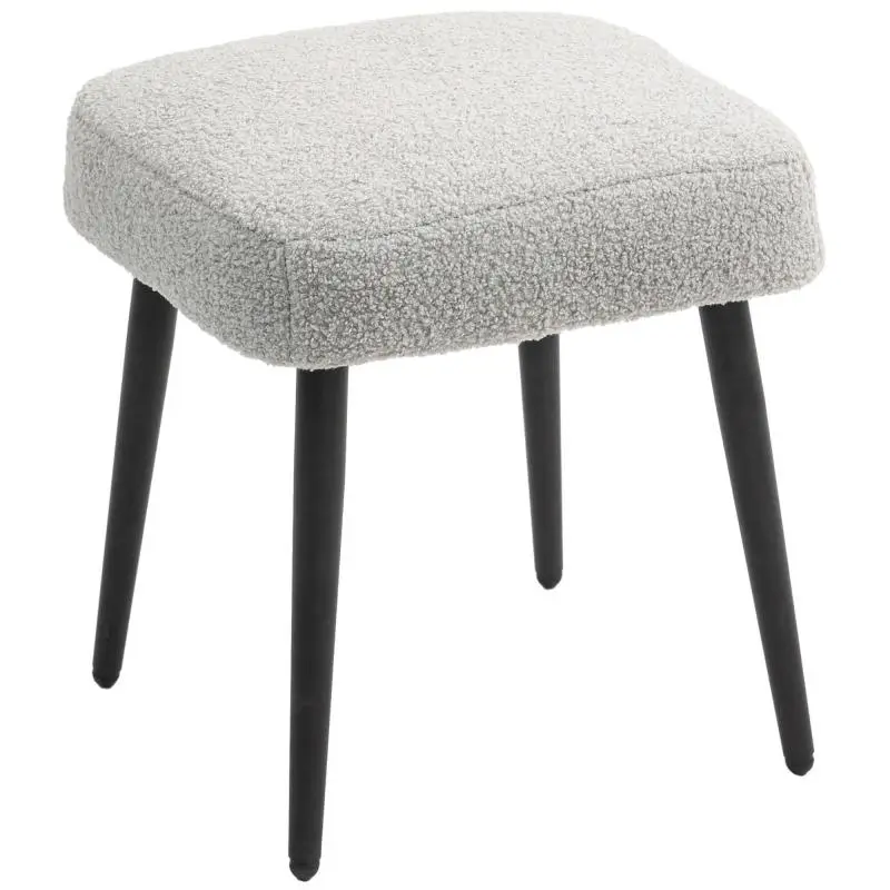 Upholstered Ottoman Footstool, 42 cm