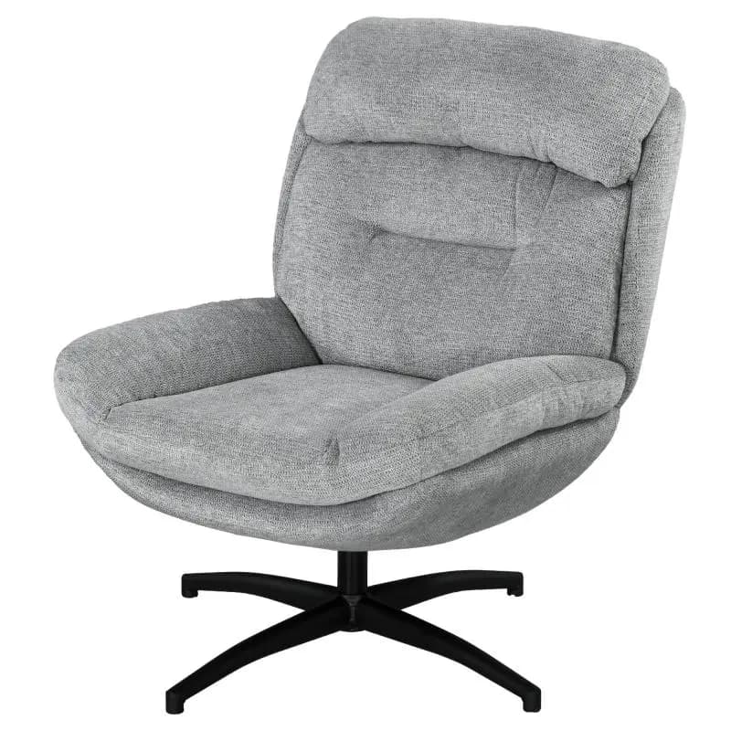 Swivel Chair, Chenille, 79 x 91 x 98 cm, Grey