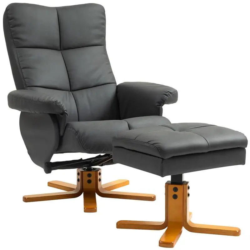 Reclining Armchair with Footstool and Storage