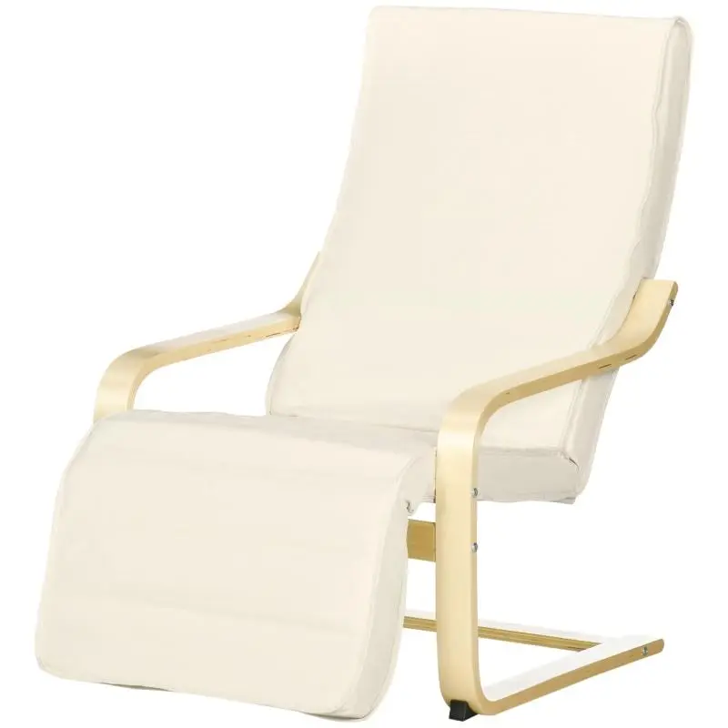 Deckchair with Adjustable Footrest
