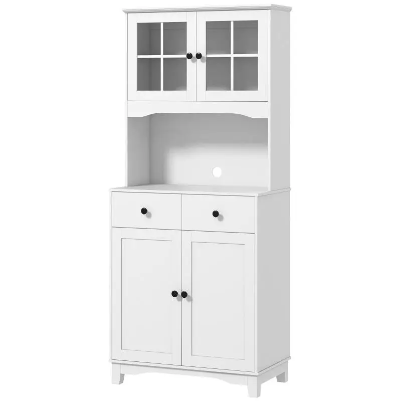 Freestanding Kitchen Cabinet, White