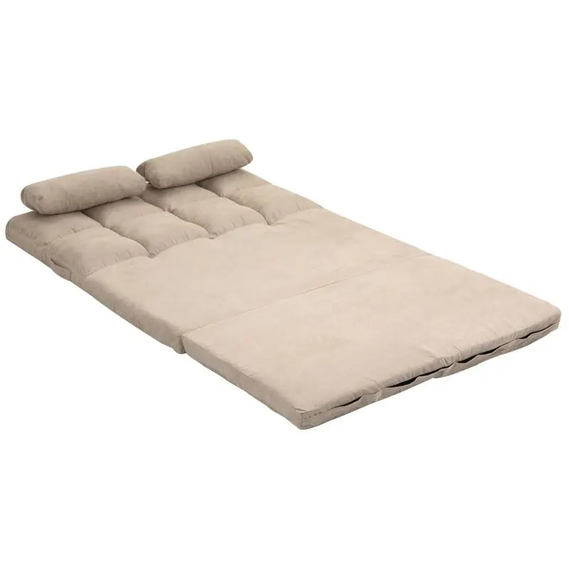2-in-1 Foldable Floor Chair, Beige