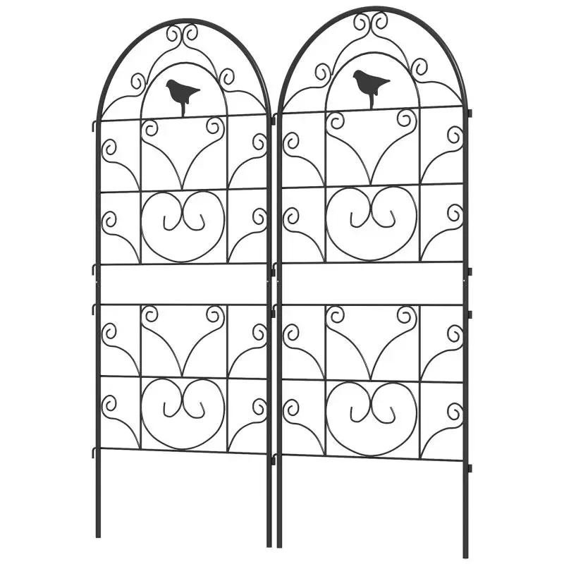 Metal Trellis Set of 2, 50 x 120 cm