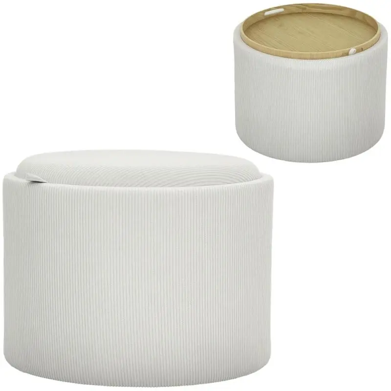 Round Storage Stool, 56 cm
