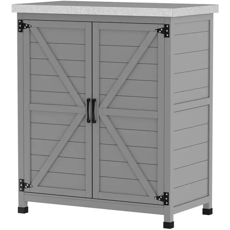 Garden Cabinet with Work Surface, 79 cm