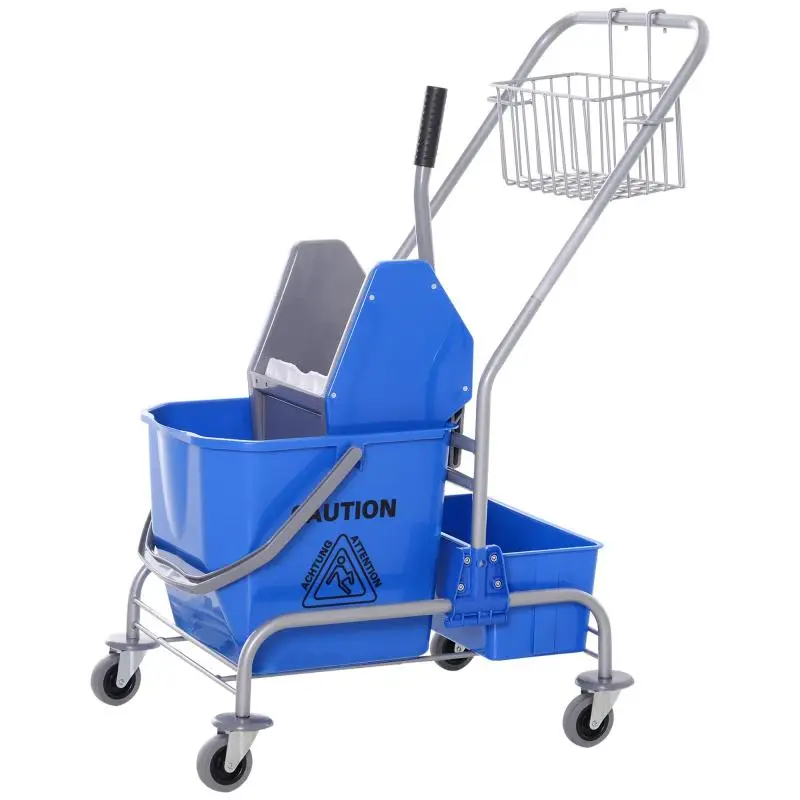 Cleaning Trolley with 25 L Bucket and 4 Wheels