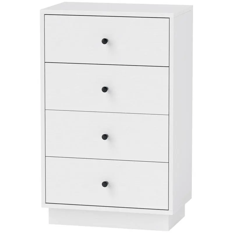 Chest of Drawers with 4 Drawers, White