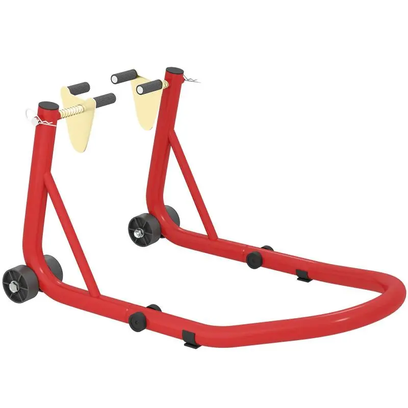 Front Motorcycle Paddock Stand, Red
