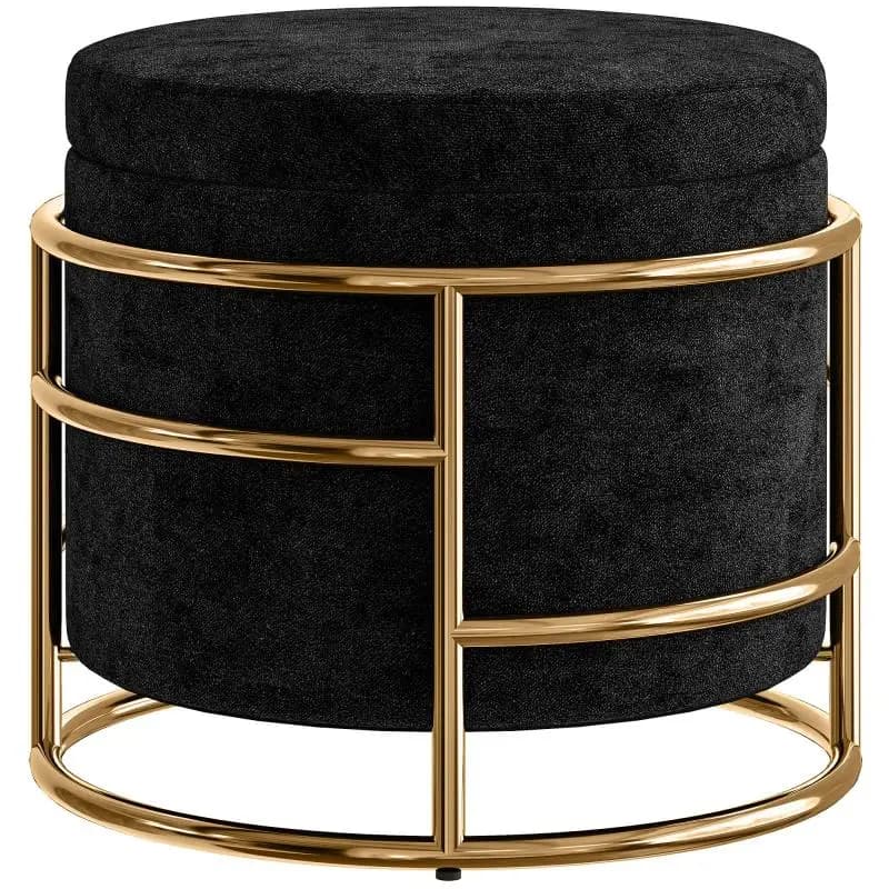 Storage Stool, Black
