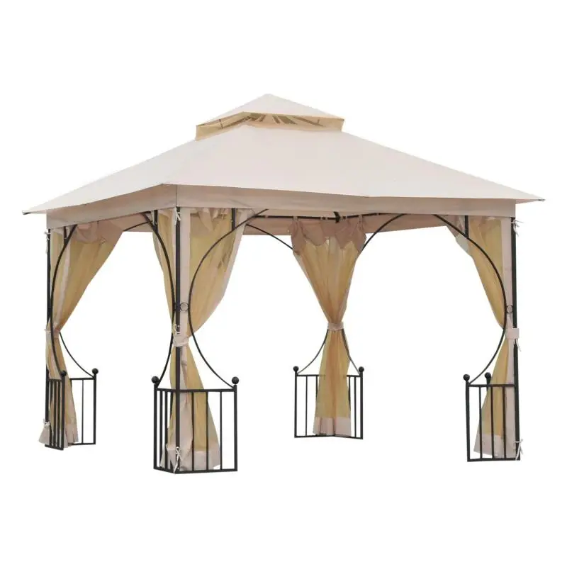 Garden Gazebo with Mosquito Net Walls