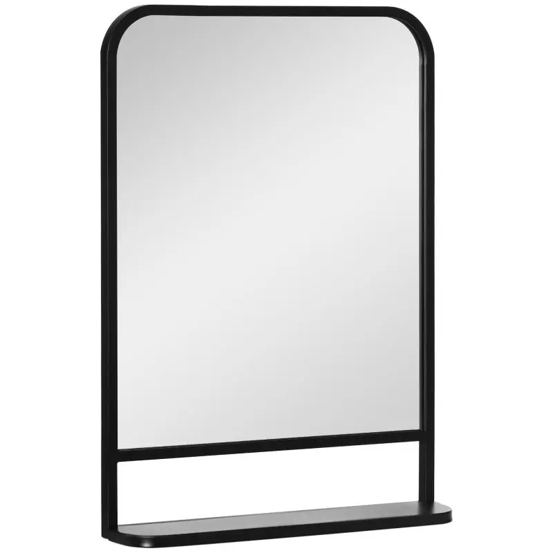 Wall Mirror with Shelf, 70 x 10.2 x 50 cm