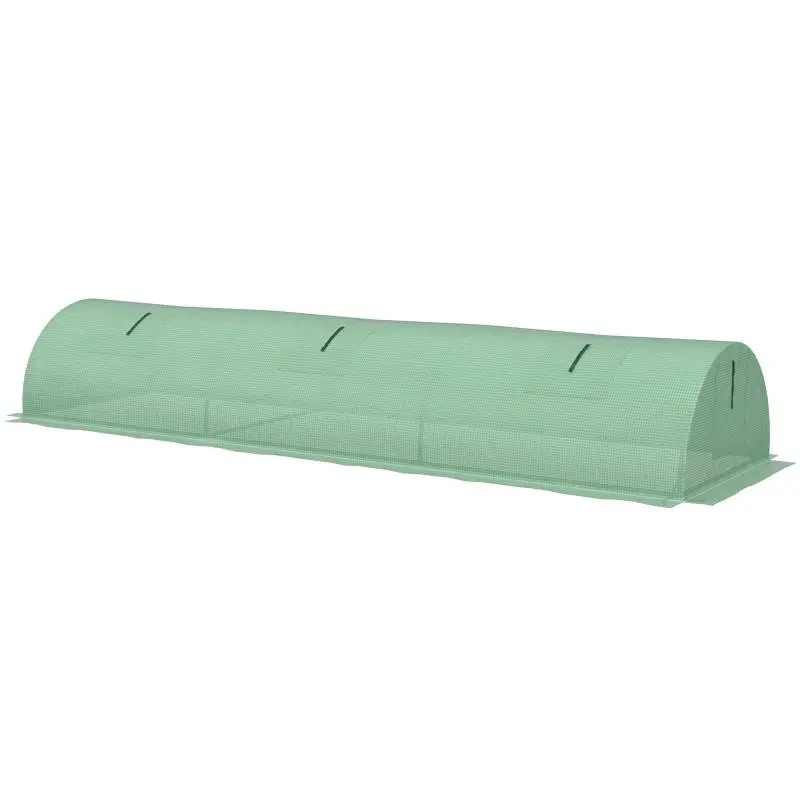 Poly Tunnel Greenhouse, 300 × 80 × 45 cm, Green