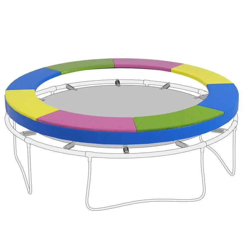 Replacement Trampoline Safety Pad, 244 cm, Multicoloured