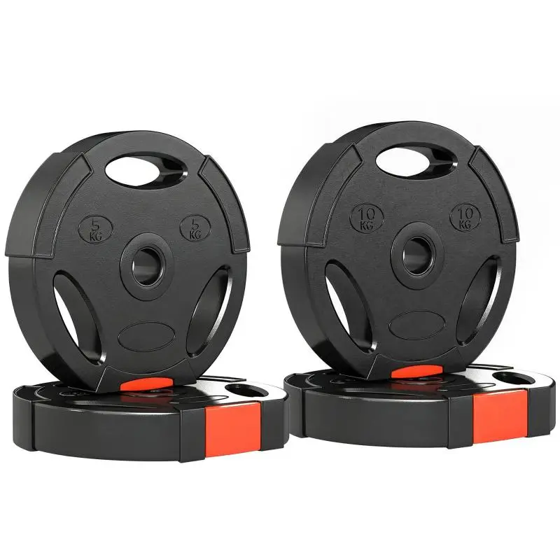 4-Piece Weight Plate Set, 2 x 10 kg and 2 x 5 kg