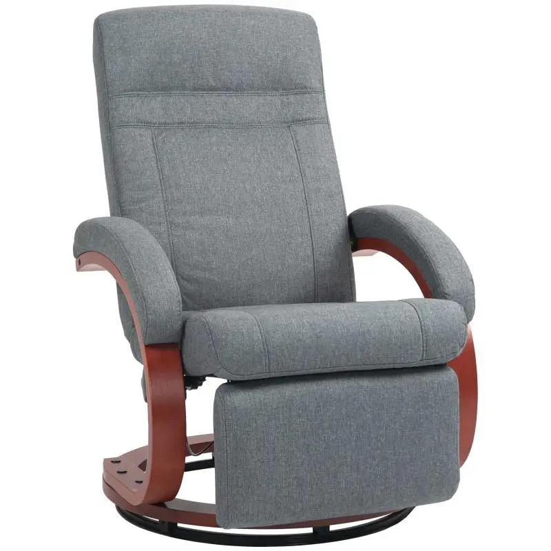 Recliner Chair with Swivel Base and Footrest