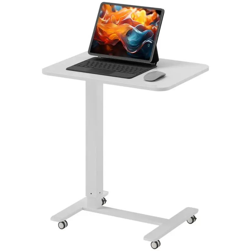 Height-Adjustable Standing Desk with Castors