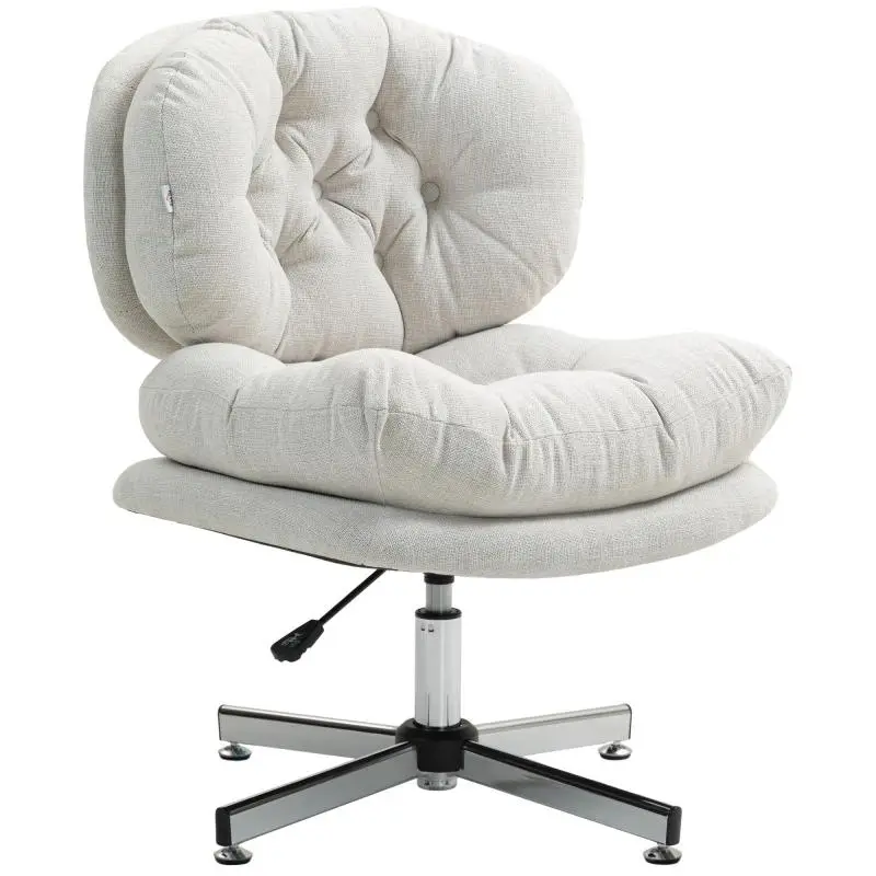 Office Chair Without Armrests with Adjustable Height