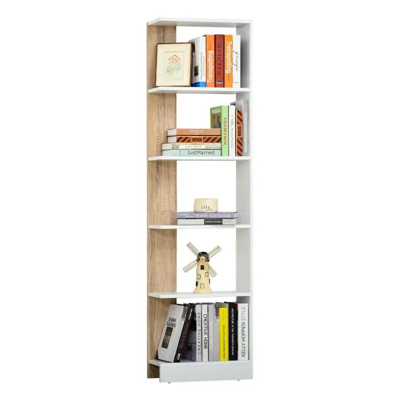 5-Shelf Bookcase, 45 x 21 x 170 cm