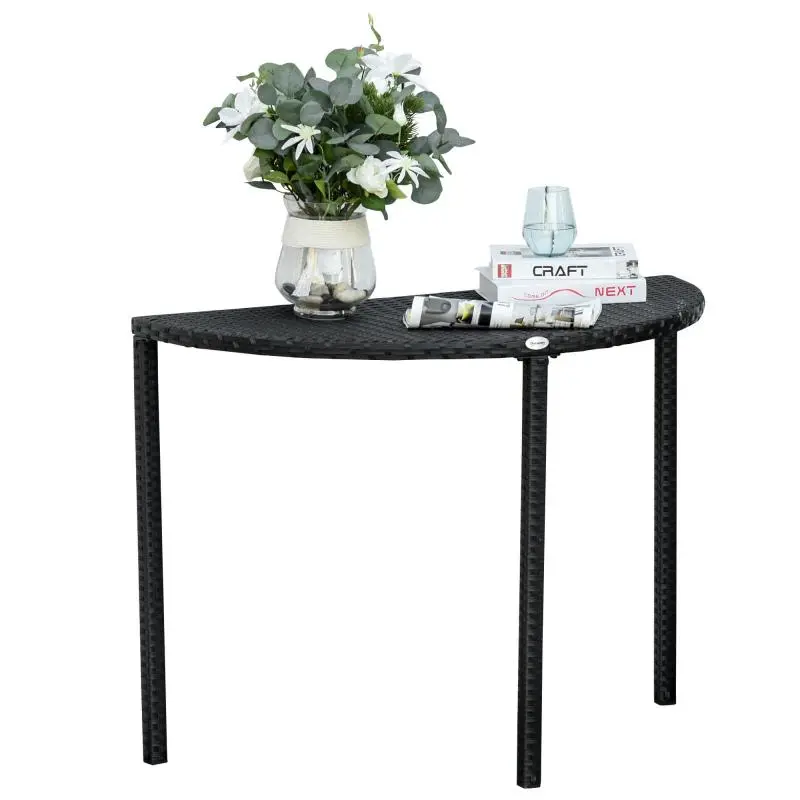 Semi-Circular Garden Table, 100 cm
