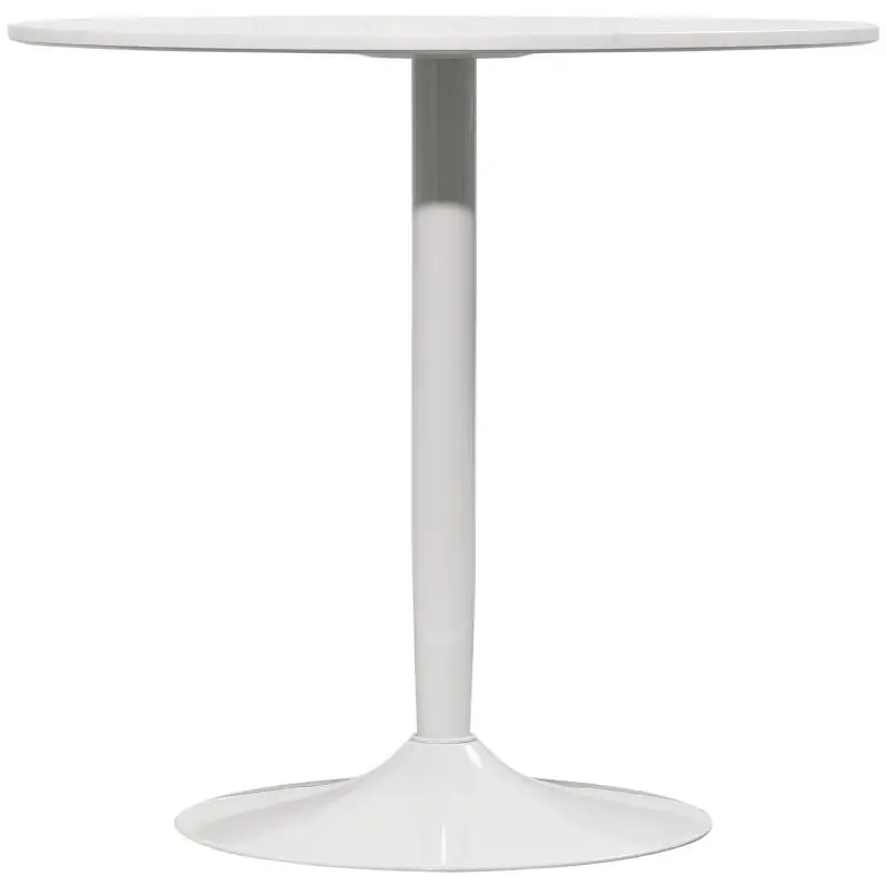 Round Dining Table, 80 cm, White