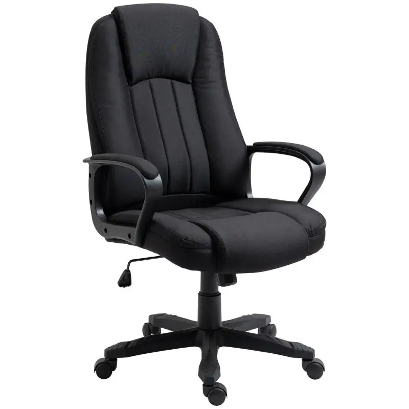 Height-Adjustable Massage Office Chair, 60x74x106-116cm, Black