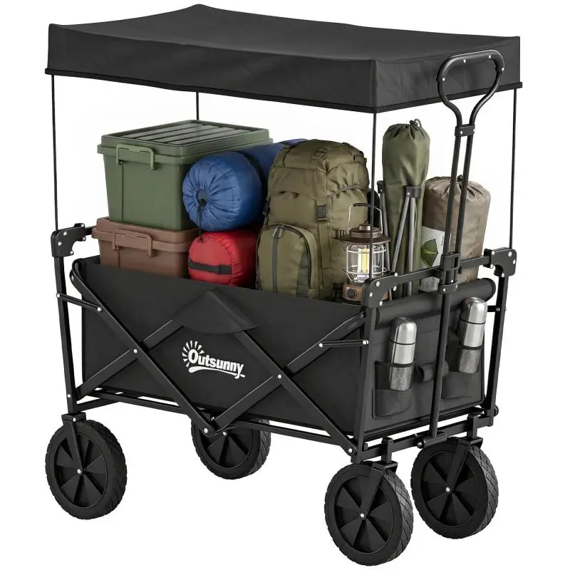 Folding Wagon with Canopy, 110 L