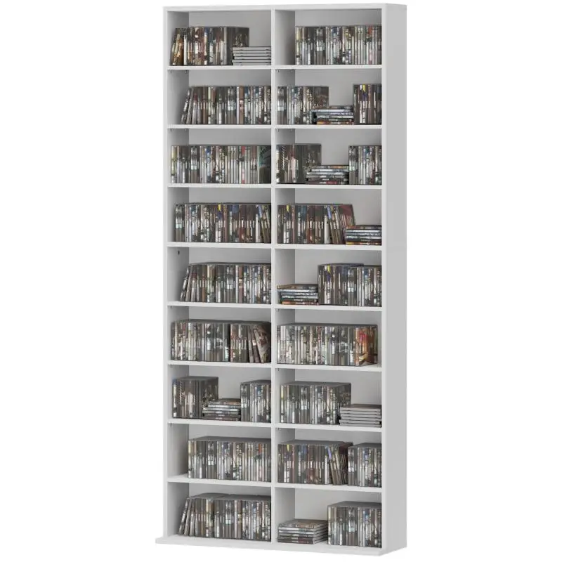 Adjustable CD and DVD Storage Rack, 175 cm