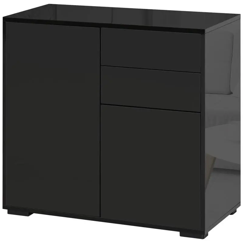 Storage Cabinet with 2 Drawers and 2 Doors, 79 x 36 x 74 cm