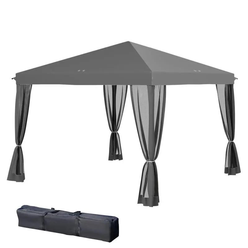 Pop-Up Gazebo with Sidewalls, 3 x 3 m