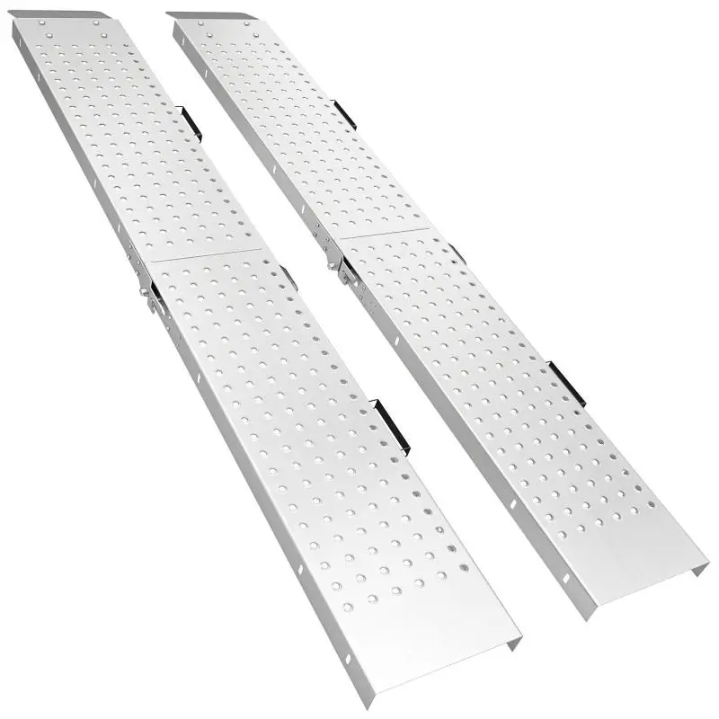 Set of 2 Folding Loading Ramps, 180 x 25.5 cm