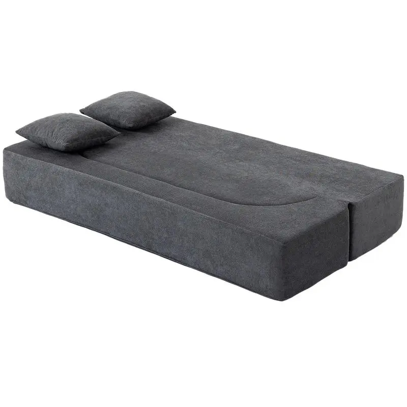 Dark Grey Sofa Bed with High-Density Foam