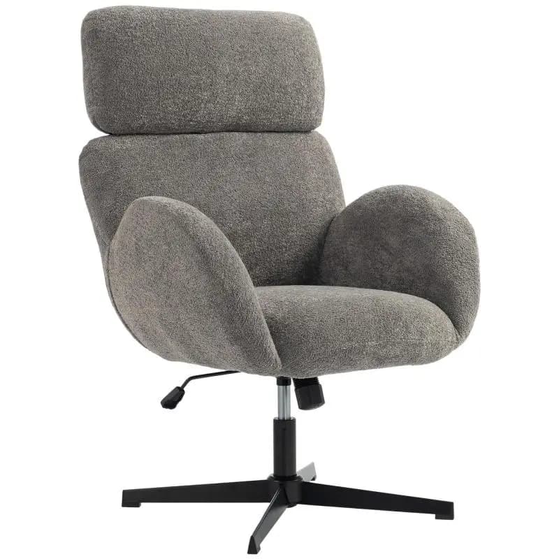 Velvet Office Chair, Grey