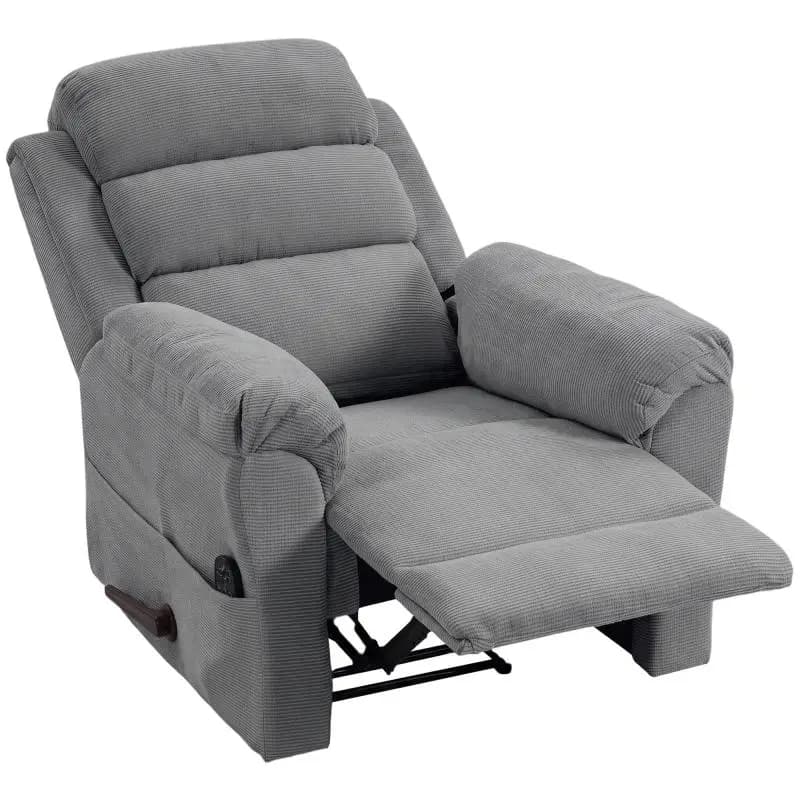 Massage Recliner with Heat, Grey