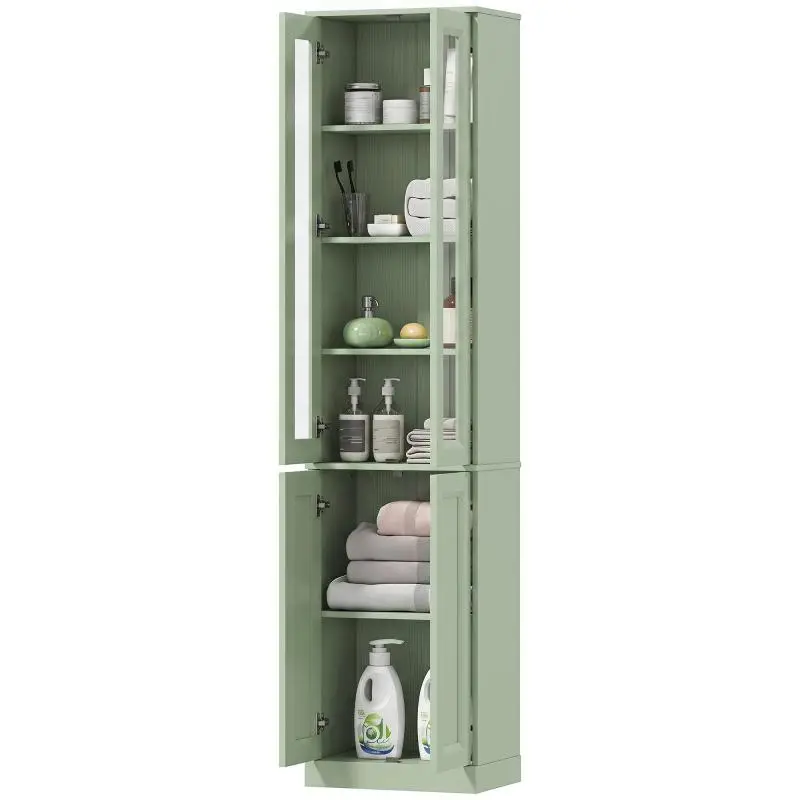 6-Tier Bathroom Cabinet, Sage Green