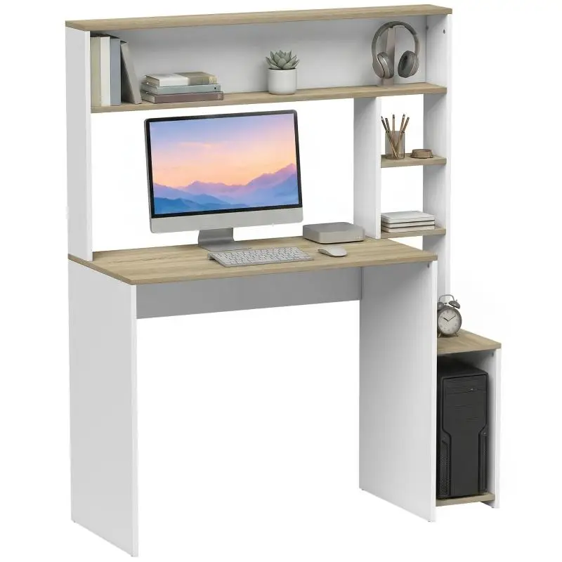 Computer Desk with Storage, 114 x 45 x 138 cm