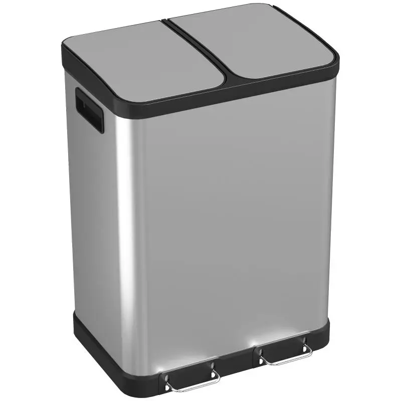 Dual-Compartment Kitchen Bin, 2 x 30 L
