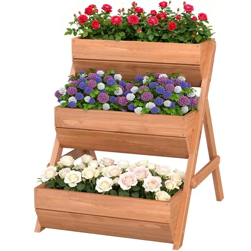 Vertical Raised Bed with 3 Tiers